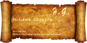 Holubek Gizella névjegykártya
